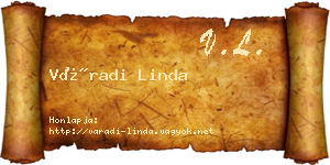 Váradi Linda névjegykártya