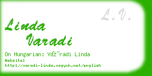 linda varadi business card